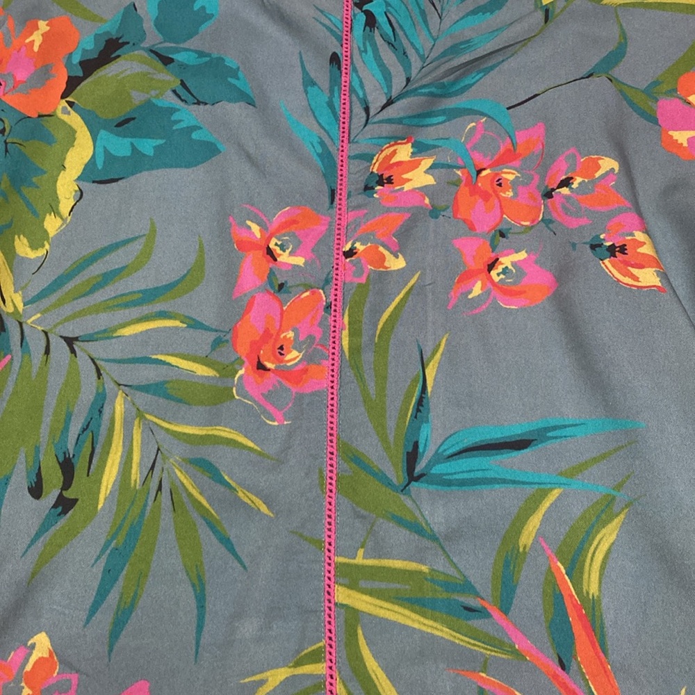 Natural Life Blue Floral Katrina Midi Slip Dress - Picture 6 of 9